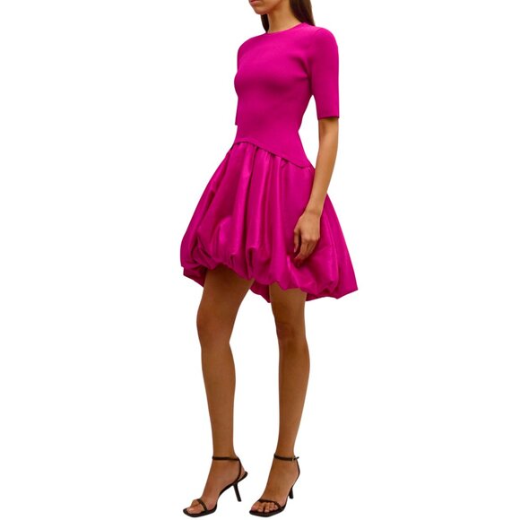 SIMKHAI  Kenny Ribbed Bubble Mini Dress Size XS NEW - Picture 1 of 13